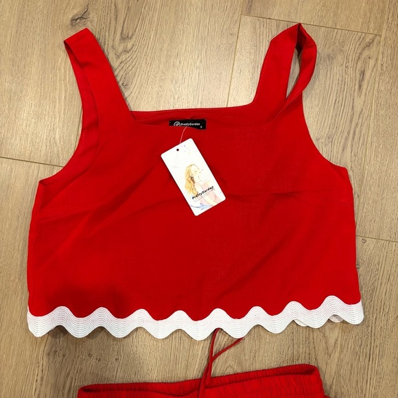 NWT PRETTYGARDEN Women's Outfit Cropped Tank Top High Waisted Maxi Skirt Set S - Picture 4 of 8